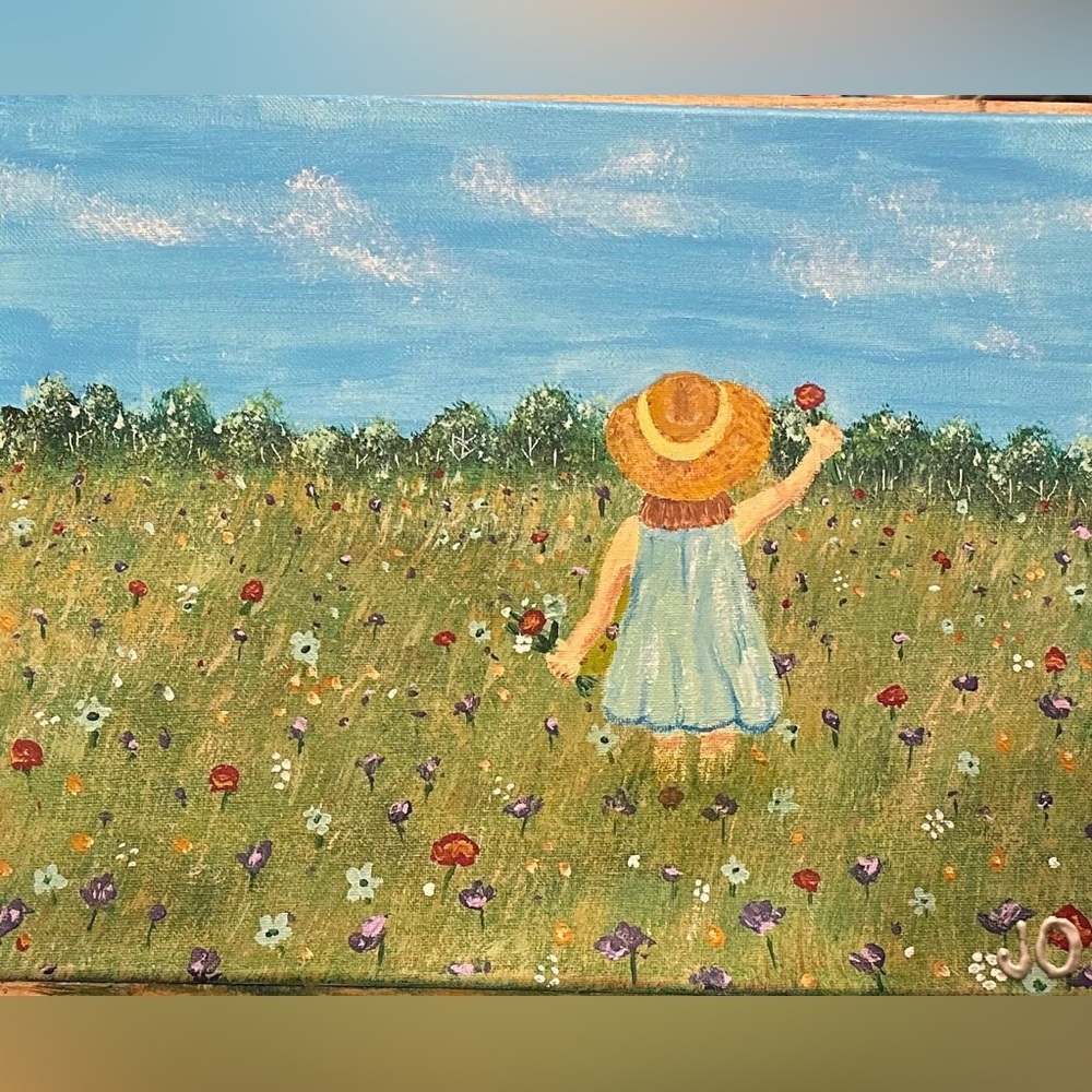 Meadow Girl Canvas Art